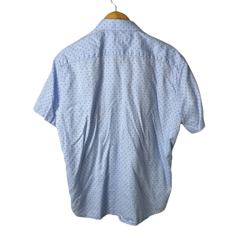 Untuckit Men’s Short Sleeve Button Down Shirt Blue Size XL - Picture 2 of 5